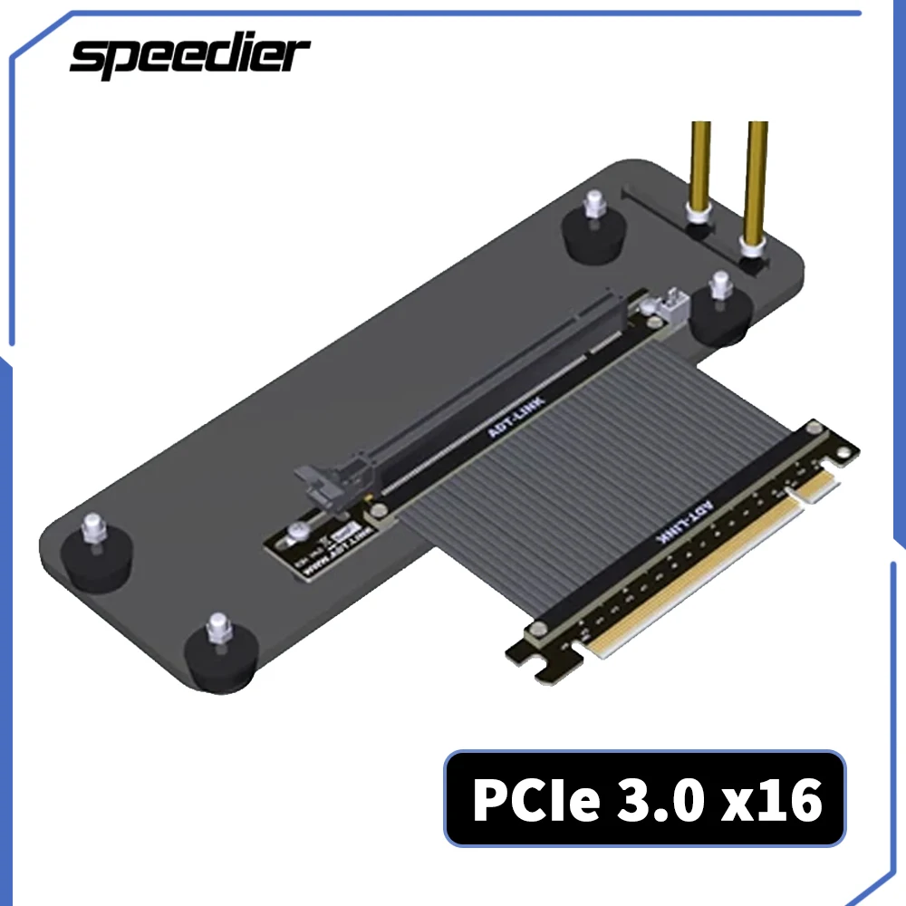 Pcie 4.0 X16 Riser Cable 90 Degree - Support Vertical pour carte graphique PCI