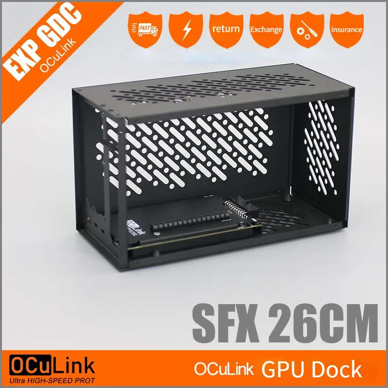 External Gpu Dock Pcie 4.0 Oculink - Boîtier en aluminium pour carte vidéo