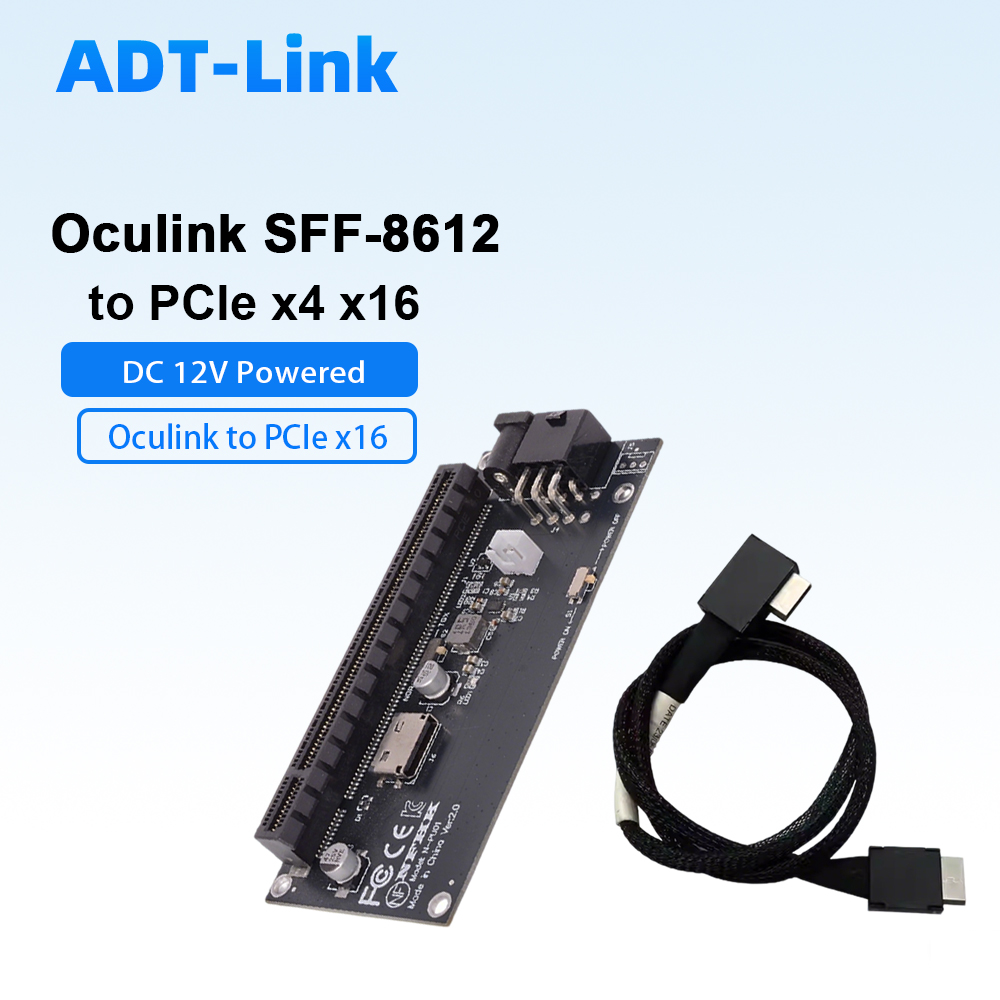 Carte adaptateur Oculink SFF-8 - Pcie 4.0 X16 Riser Cable 90 Degree avis et prix