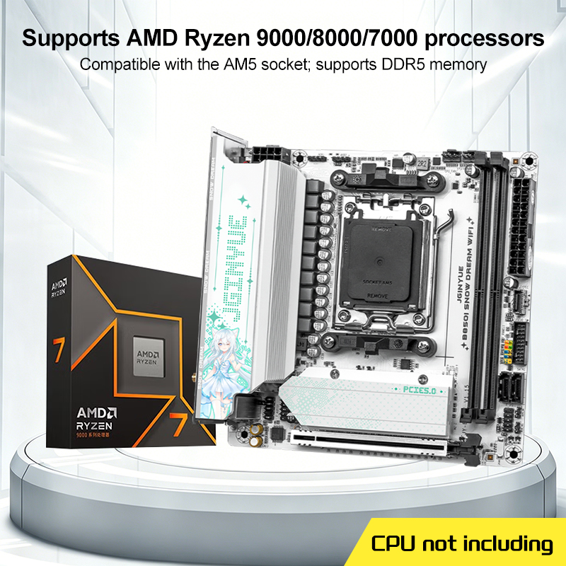 Carte mère JGINYUE B850I SNOW  - B650 Itx Motherboard Wifi avis et prix