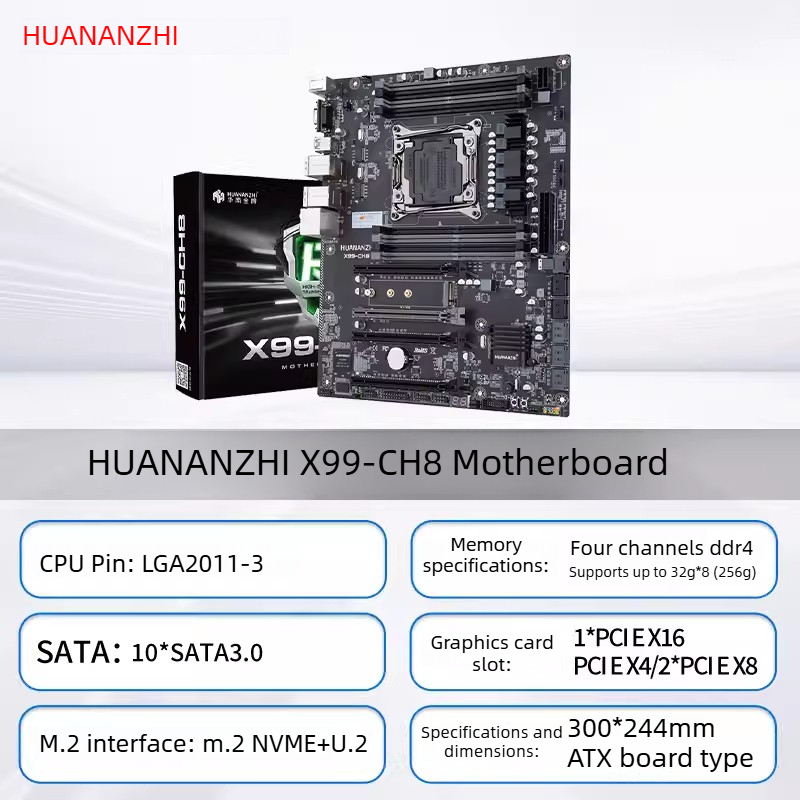 Carte mère HUANANZHI LGA2011-3 - X99 Dual Cpu Motherboard Combo avis et prix