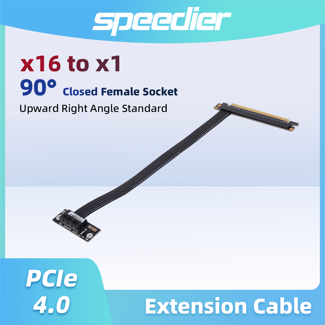 Câble d'extension PCIe 4.0 / 3 - Pcie 4.0 X16 Riser Cable 90 Degree avis et prix